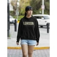 thumbnail image 2 of London England Banner Hoodie Women -Image by Shutterstock, Female Medium, 2 of 4