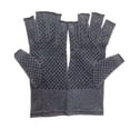 thumbnail image 1 of EeaseMX Guantes unisex para artritis, antideslizantes, con dedos abiertos para tendinitis y túnel carpiano, talla S (gris), 1 of 7