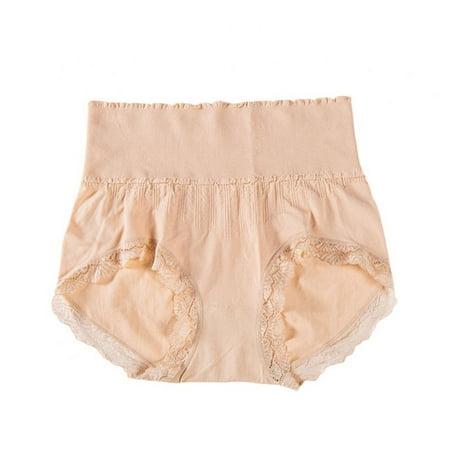 

Women Briefs High Waist Briefs Full Coverage Panties Lace Trim Panties Tummy Control Panties Stretchy Underpants Postpartum Nursing Panties