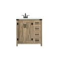 thumbnail image 3 of 32 inch single bathroom vanity in natural oak, 3 of 8