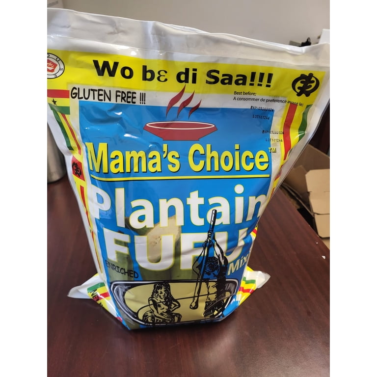 Mama's Choice plantain Fufu Mix 144 oz (4.08kg) Gluten Free