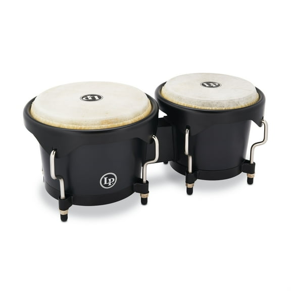 Latin Percussion LP601D-OX-K Discovery Series 6-1/4-inch and 7 1/4-inch Bongo with FREE Carrying Bag - Onyx