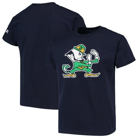 - Notre Dame Fighting Irish Russell Youth Oversized Graphic Crew Neck T-Shirt - Navy