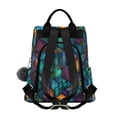 thumbnail image 2 of FORMRS Women's Travel Backpack Purse Anti-Theft Hidden Pockets Casual Shoulder Bag, Stained Glass Pattern, 2 of 7