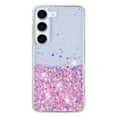 thumbnail image 2 of Luminous Case for Samsung Galaxy S23 Plus, Glow in the Dark Fluorescent Glitter Case for Women Girls, Bling Sparkle Lightweight Slim Shockproof Protective Phone Cover for Galaxy S23 Plus, Pink, 2 of 6