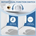 thumbnail image 6 of Hodvit Non-Electric Toilet Seat Bidet Seat with Self Cleaning Dual Nozzles Natural Water Spray, White, 6 of 8