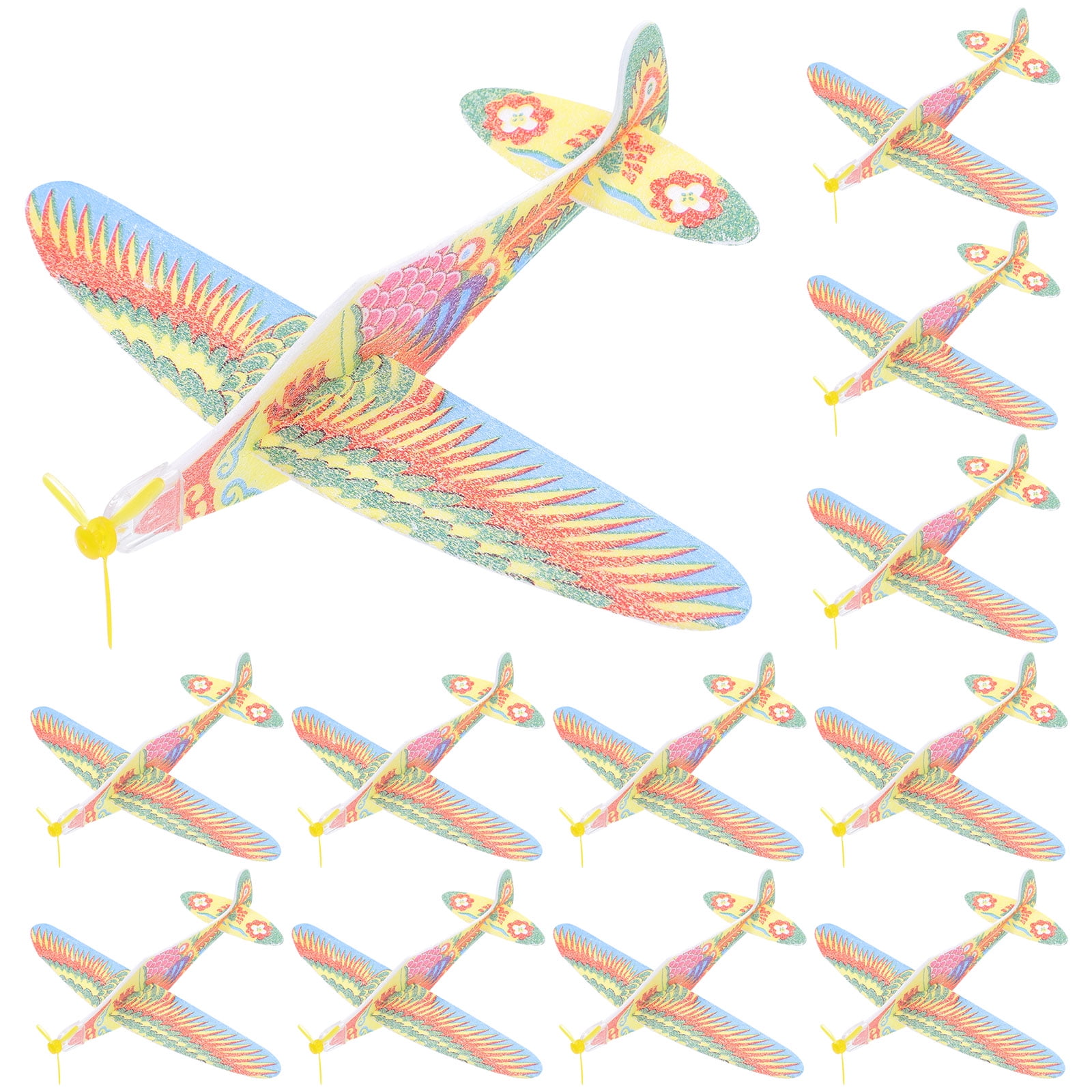 20 pcs Throwing Foam Plane Toy Glider Plane Outdoor Foam Airplane Toy