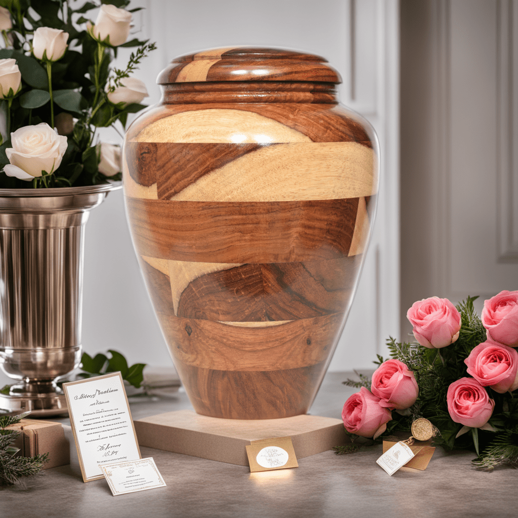 Wooden Urns for Human Ashes Adult Cremation Urns for Adult Ashes Funeral Urns Wooden Urn Box Wooden Pet Urn Wooden Memorial Urn for Ashes