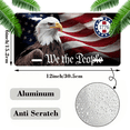 thumbnail image 2 of 1 Pcs 2D Flat License Plate Covers & Frames, The American Eagle For Decorative Front, Waterproof For Decoration Aluminum License Plate Covers & Frames Cover For Men Women, 12" X 6", 2 of 7