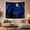 Cat at Moon, variant on Two Cats on Rooftop Gazing at Swirling Night Sky, Dreamy Impressionist for Cat Lovers, Mystical Moonlight Wall Art, Housewarming Gift Tapestry Wall Hanging for Living Room, Bedroom and Dorm