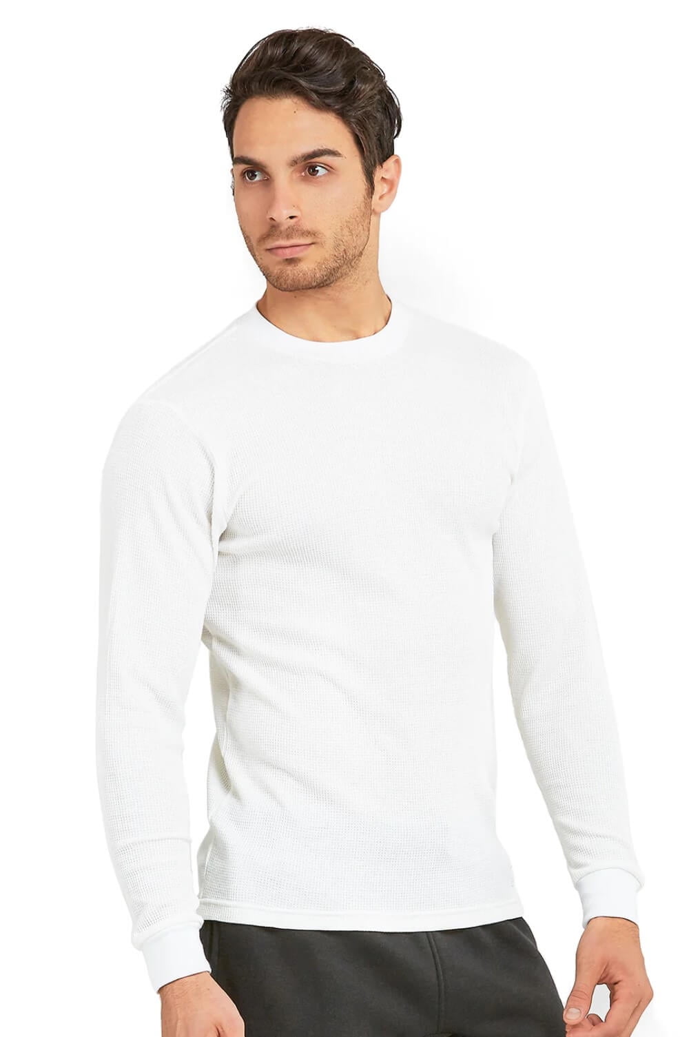 white thermal tee