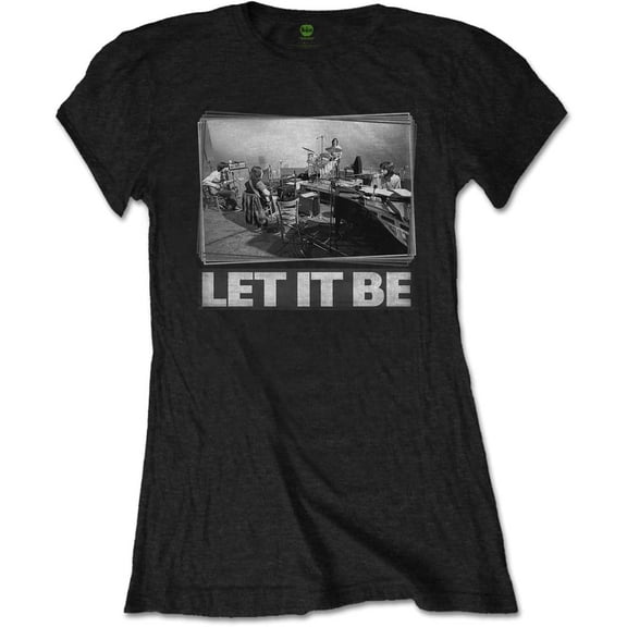 The Beatles Ladies T-Shirt: Let It Be Studio (Large)