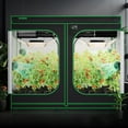 thumbnail image 3 of VIVOSUN S888 8x8 Grow Tent, 96"x96"x80" High Reflective Mylar with Observation Window and Floor Tray for Hydroponics Indoor Plant for VS4000/VSF4300, 3 of 9