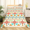 thumbnail image 2 of Western Bedding Sets Full Geometric Diamond Comforter Cover Gifts for Men,Retro Vintage Indian Tribe Geometry Duvet Cover Exotic Nordic Style Bed Set,Southwestern Native Aztec Bohemian Decor, 2 of 5