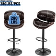 Bar Stools Adjustable Swivel Barstools Counter Stools with Back Sets of ...