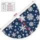 thumbnail image 3 of Falda de árbol de Navidad de 36 pulgadas, copos de nieve blancos y azules, decoraciones festivas para fiestas, adornos de Navidad para interiores y exteriores, 3 of 3