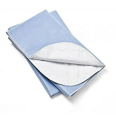 Nobles Reusable/Washable Waterproof Bed Pad for Children or Adults Pack of 3 (54x35, Blue)
