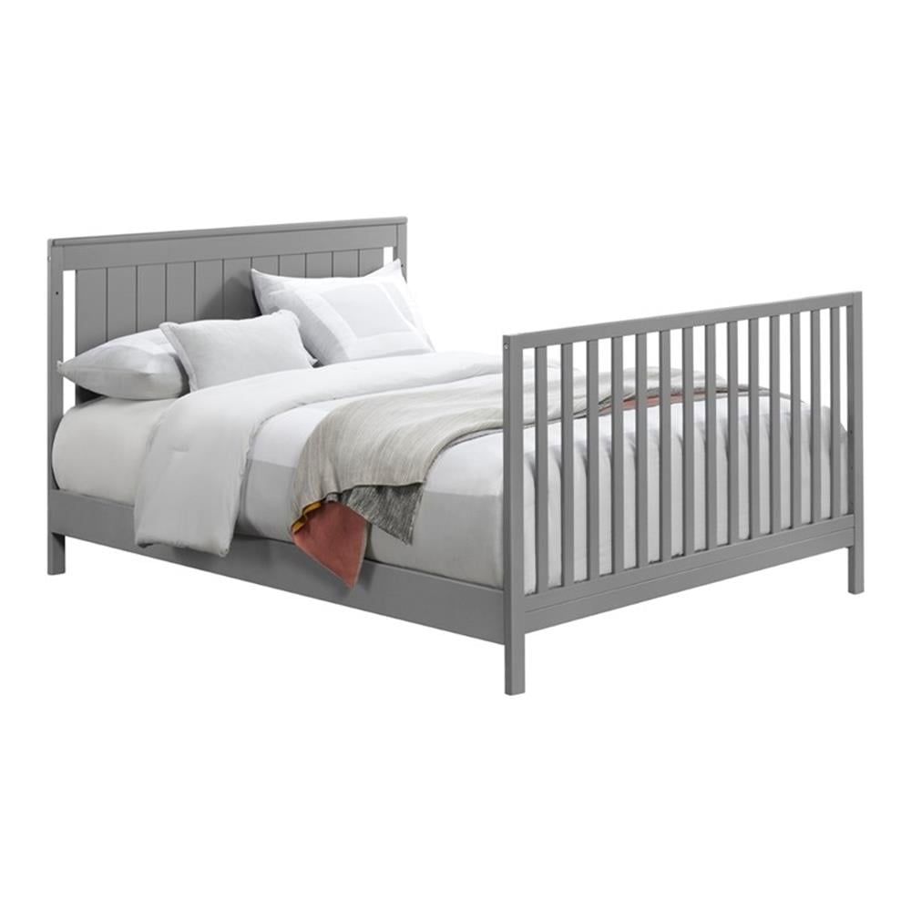 Oxford Baby Logan Full Size Bed Conversion Crib Accessories Kit, Dove Gray