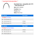 thumbnail image 2 of Rear Brake Hose - Compatible with 1979 - 1990 Chevrolet C70 - Dynamic Friction, 2 of 2