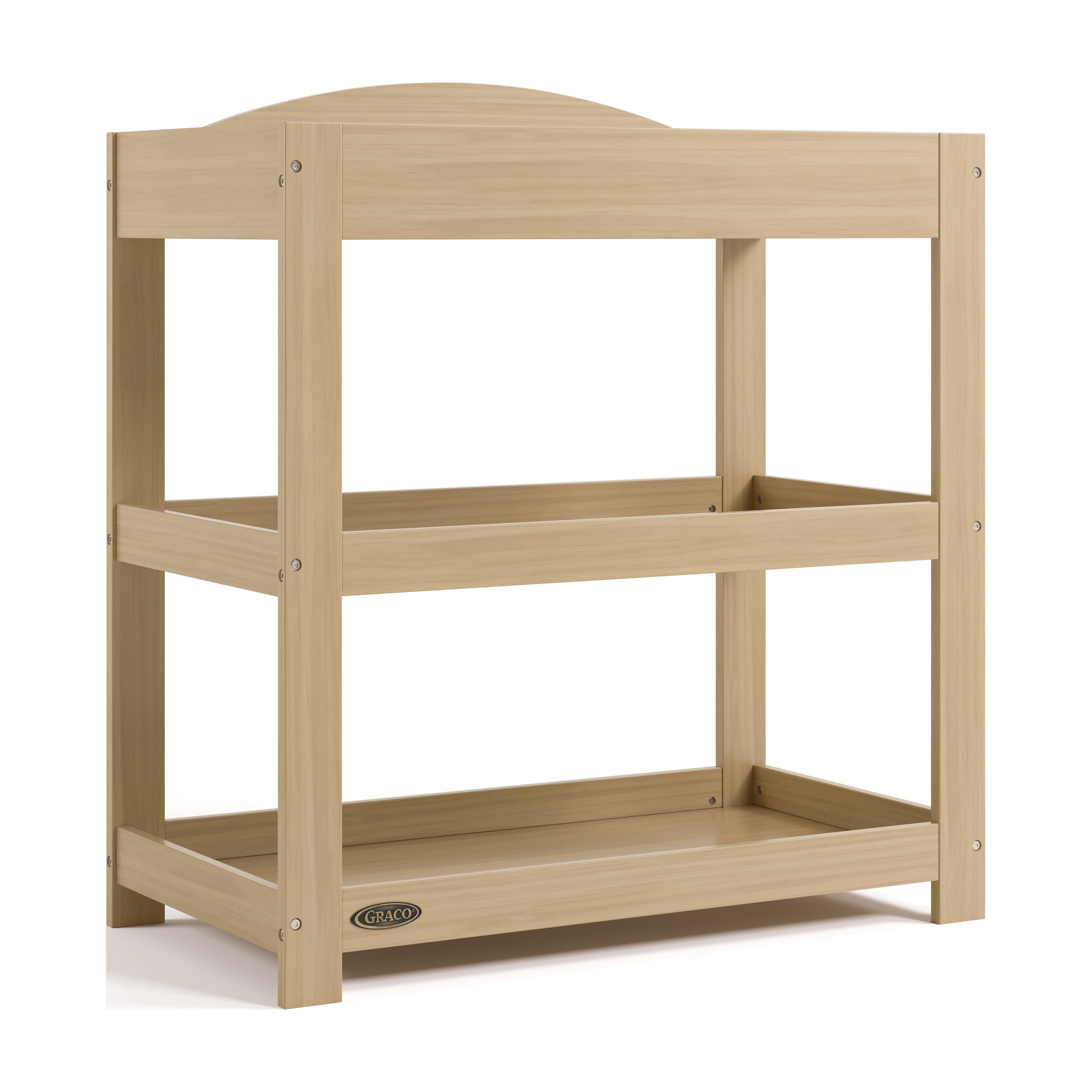 Graco Customizable Infant Changing Table with Changing Pad, Driftwood