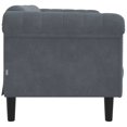 thumbnail image 3 of vidaXL Sofa 2-Seater Dark Grey Velvet, 3 of 5