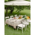 thumbnail image 4 of Outdoor Tablecloths with Umbrella Hole & Zipper, Sunflower 54x80 Inch Tablecloth Rectangle, Yellow Floral Waterproof Table Cloth, Patio/Pool/Picnic Table Covers, 4 of 8