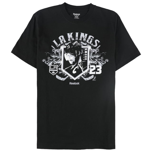 Reebok LA Kings - Camiseta gráfica para hombre, color negro, grande