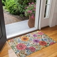 thumbnail image 2 of Pioneer Flower Floral Print Pattern Door Rugs,Washable Non Slip Door Mats Indoor,Decorative Door Mats,Entry Mat Indoor for Entrance,Bedroom,Kitchen,Bathroom,17"x30", 2 of 6
