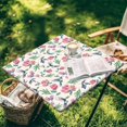 thumbnail image 4 of 36 x 36 inch Square Fitted Tablecloth with Elastic Edges Sunflower Cow Print Stretchy Fabric Folding Card Table Cover for Indoor Outdoor Patio Party Decor, 4 of 6