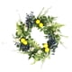 thumbnail image 3 of Corona de verano coronas de arándano de limón artificial para puerta de entrada fácil de colgar decoración del hogar guirnalda para boda de pared de, 3 of 9
