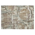 thumbnail image 2 of Addison Rugs Chantille Indoor/Outdoor Transitional Geometric Mocha Washable Rectangle Rug, 1'8" x 2'6", 2 of 6