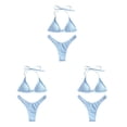 thumbnail image 2 of Advancent Traje de baño femenino Playa Baño Ropa de playa Natación Correas ajustables Secado rápido para vacaciones al aire libre Buceo Fiesta en la Azul METRO 3piezas Advancent CBP225739, 2 of 6