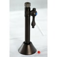 thumbnail image 2 of Kingston Brass CC83255 1/2-Inch Sweat x 3/8-Inch O.D. Comp Straight Shut-Off Valve with 5-Inch Extension in Oil Rubbed Bronze, 2 of 6