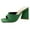 Green, variant on CQONEPT Women's Low Chunky Block Heels Slide Sandals Open Toe Mid Sandals Comfortable Slip on Heels Slide Sandals for Party Wedding Dress Dating Daily Pumps Shoes Beige Size 7.5