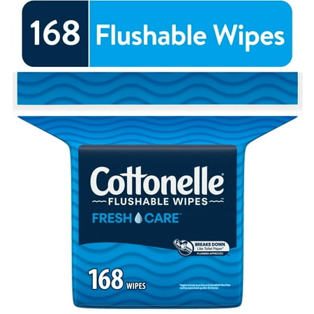 Cottonelle Fragrance Free Flushable Wipes - 4pk/42ct