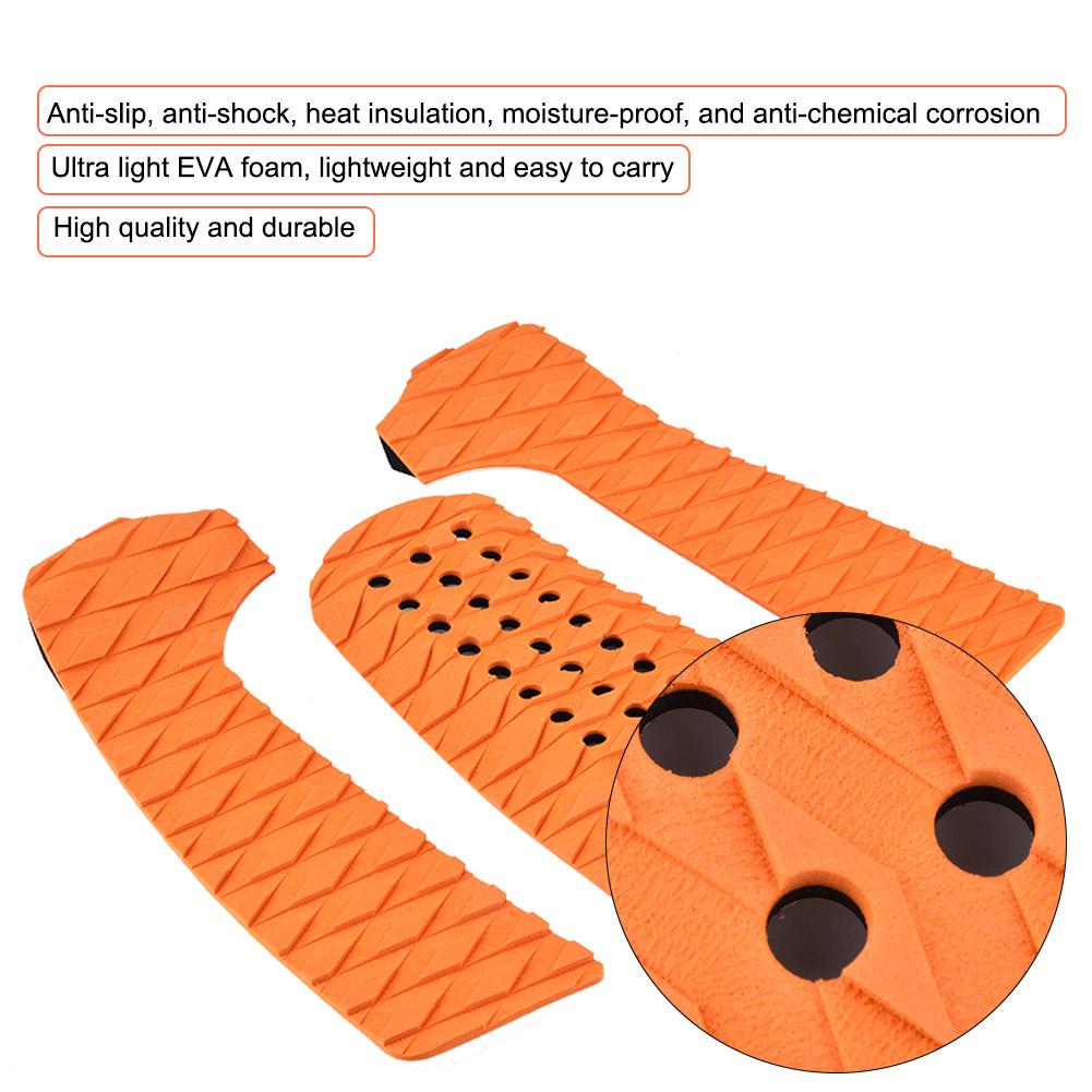 WALFRONT 1 Set EVA Surf Surfboard Antiskid Pad Short Board Foot Pad