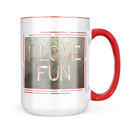 

Neonblond I Love Fun Bacon Mug gift for Coffee Tea lovers