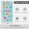thumbnail image 6 of Personalized Beach Towel for Kids & Adults with Name 400GSM Custom 100% Microfiber Pool Towel Ultra Absorbent Super Soft Towels Personalized Gift for Women Men, 6 of 6