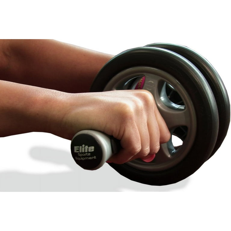 Elite Sportz Ab Roller Wheel Sit Up Ab Mat Dual Wheels Ab
