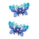 thumbnail image 1 of Adornos de botones de flores de de de de imitación para botones artesanales, paquete de 2 Plata, 1 of 9
