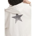 thumbnail image 4 of Mills by Millie Bobby Brown Women's Mineral Washed Oversized Zip-Up Hoodie Sweatshirt, Sizes XXS- XXL, 4 of 6