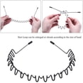thumbnail image 1 of 6 diademas de metal unisex con ondas de resorte, diadema elástica antideslizante, accesorios para el cabello, 1 of 7