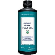 The Vitamin Shoppe Organic High Lignan Flax Oil, Essential Fatty Acids That Supports Cardiovascular & Immune Health(24 Fluid Ounces Liquid)