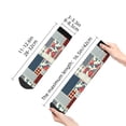 thumbnail image 5 of Bingfone Patchwork In Country Style Design Patterned Men'S Women'S Casual Cotton Socks, 5 of 9