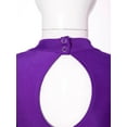 thumbnail image 6 of Miutii Girls Long Sleeve Gymnastics Leotard Ballet Dance Unitard Biketard Athletic Practice Sports Outfits Dancewear Purple 14, 6 of 7