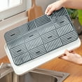 thumbnail image 6 of Cup Drying Rack & Dish Drying Tray,Drain Board for Small Kitchen Sink,Dish Drain Tray Large Enough for Counter or Coffee Table,Big White Dish Drying Mat, 6 of 6