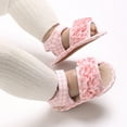 thumbnail image 3 of Baby Girls Sandals Summer Outdoor Beach Checkered Newborn Infant First Walker Prewalker Crib Shoes, 3 of 7