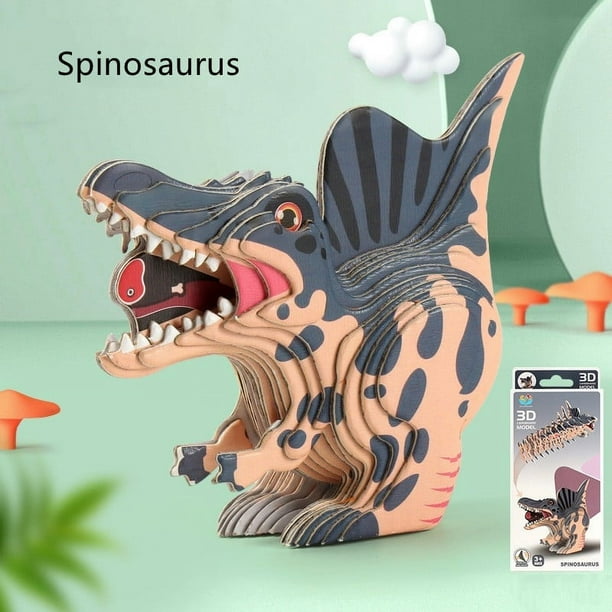 Children's 3D Paper Puzzle, Dinosaur Three-dimensional Early Education Manual DIY Assembled Toy, Tyrannosaurus Rex Puzzle For Boys And Girls