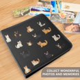 thumbnail image 4 of FORMRS 3 Ring Photo Album 4"x6" Self Adhesive Large Capacity PU Leather Cover, Pixel Cat, 4 of 8