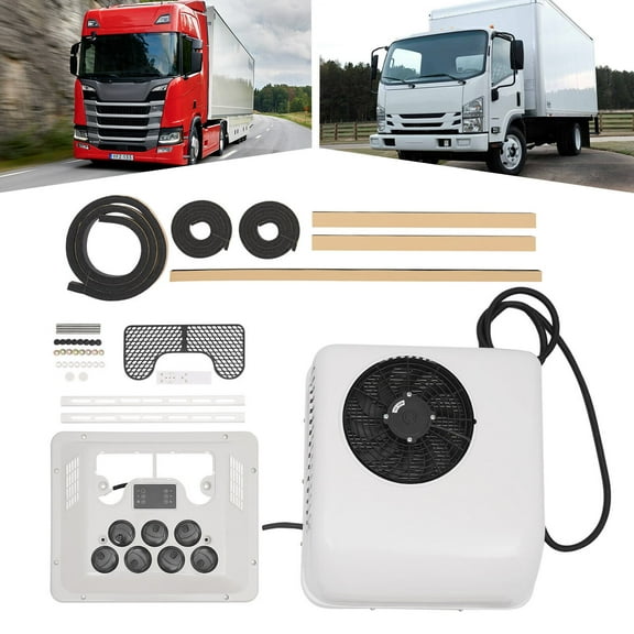 6000BTU Truck Cab Air Conditioner 750W 12V Split AC Direct Replacement For Semi Trucks Bus RV Caravan
